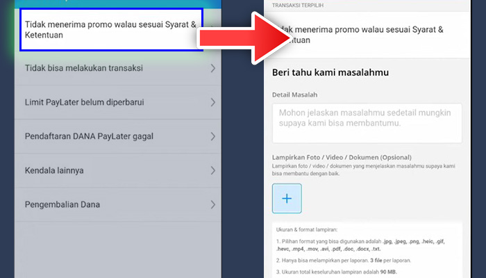 dana Tidak menerima promo walau sesuai Syarat & Ketentuan - laporkan masalahmu