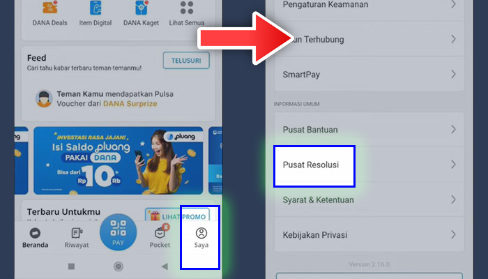 dana saya - pusat resolusi