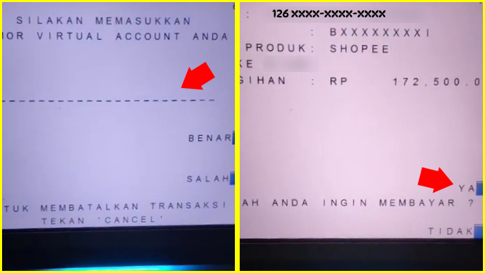 jangan salah pas masukin nomor rekening va bca shopee