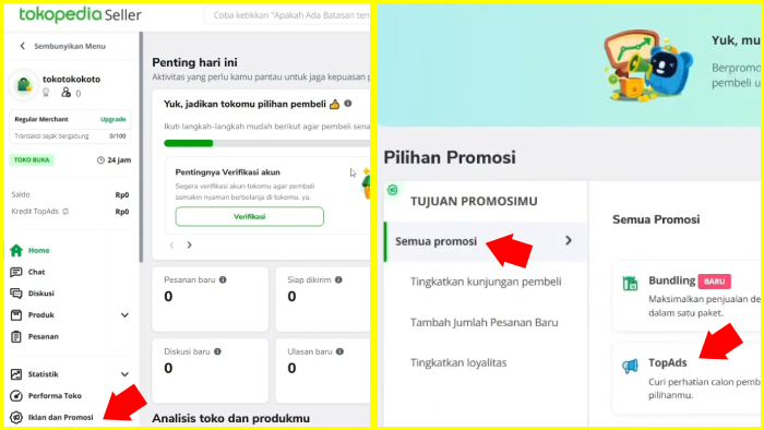 Cara Pasang Iklan Tokopedia Otomatis