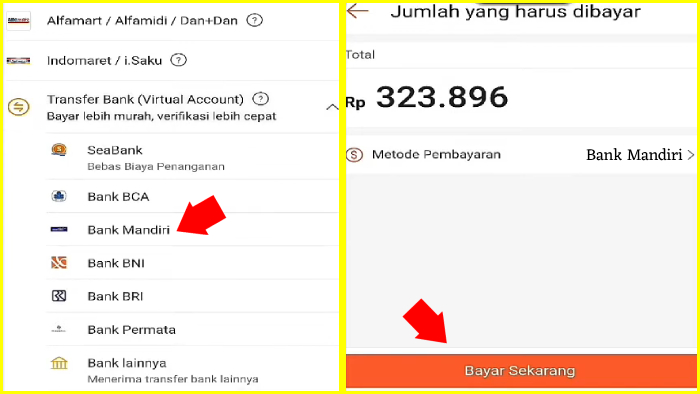 Cara Bayar Shopee Paylater Via ATM Mandiri