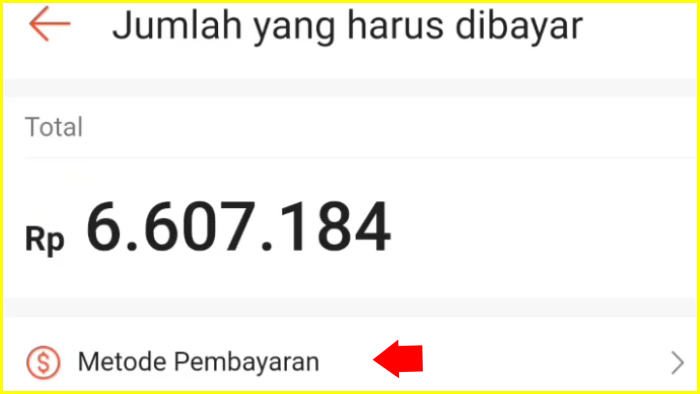 pilih metode pembayaran untuk melunasi tagihan shopee paylater sekaligus