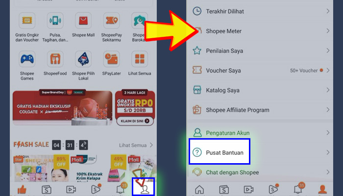 shopee saya - pusat bantuan