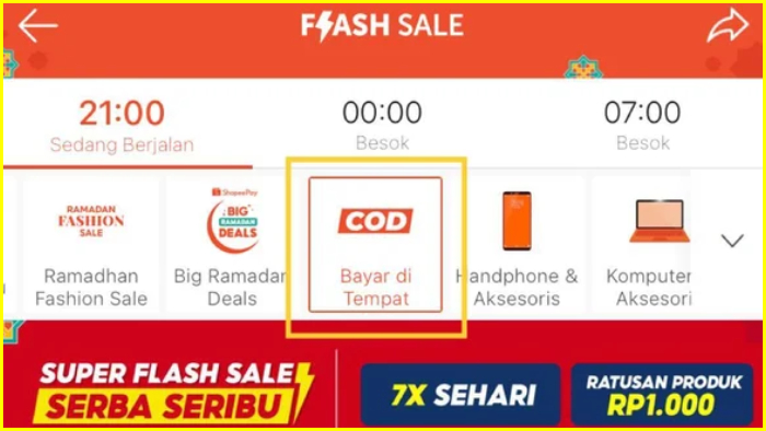 Apakah Flash Sale Shopee Bisa COD?