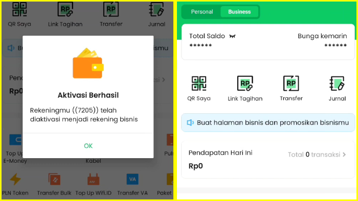 aktivasi berhasil siap kamu pakai untuk narik dana dari shopee paylater