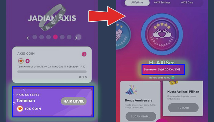 axisnet naikan level - cek umur kartu axis