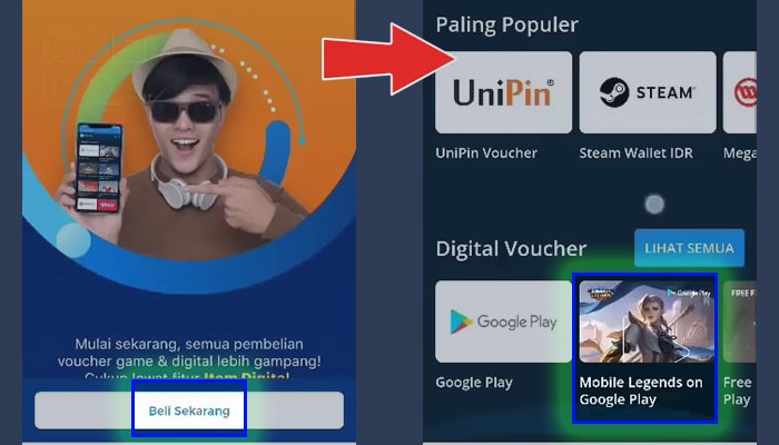 dana digital voucher beli sekarang - mobile legends on google play