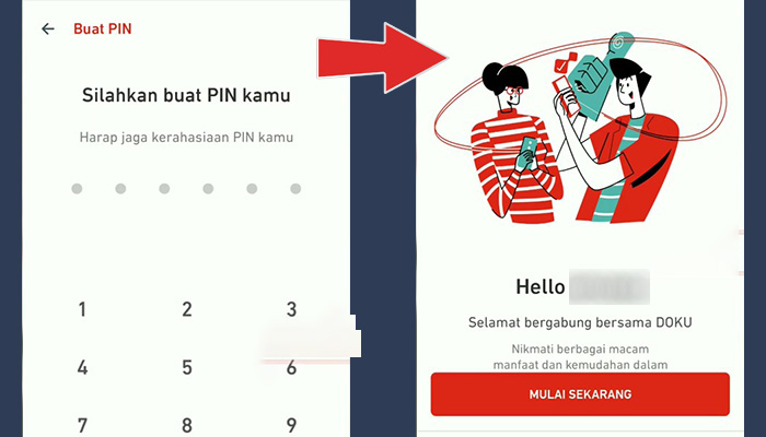 doku daftar buat pin - mulai sekarang