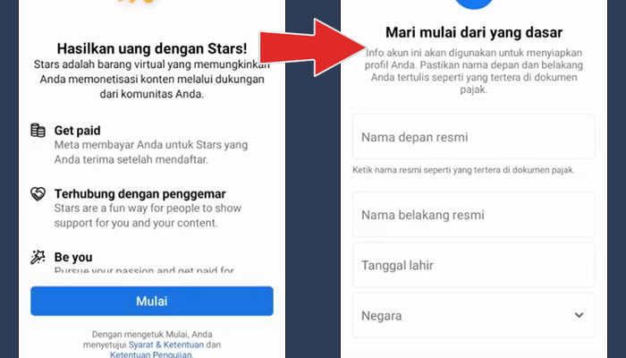 facebook pro fitur bintang mulai - mari mulai dari yang dasar informasi pribadi