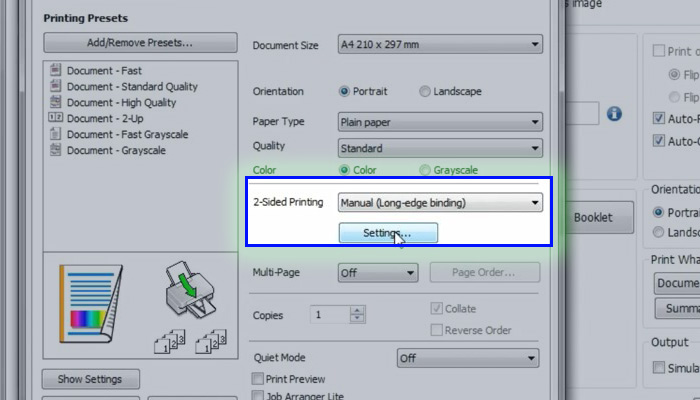 foxit reader print 2-sided printing manual (long-edge binding)