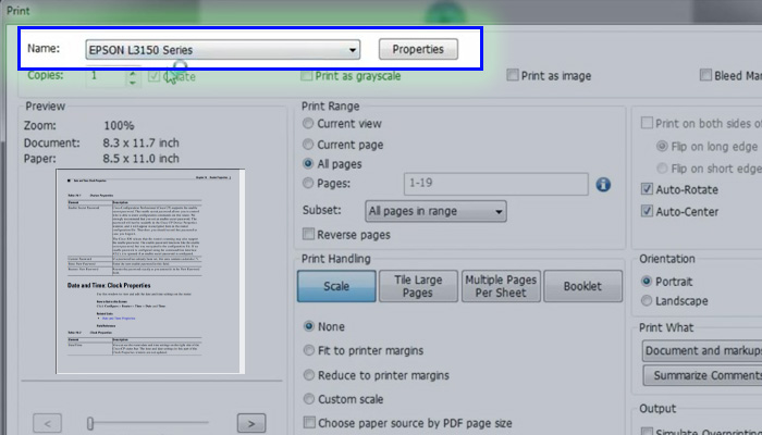 foxit reader print properties