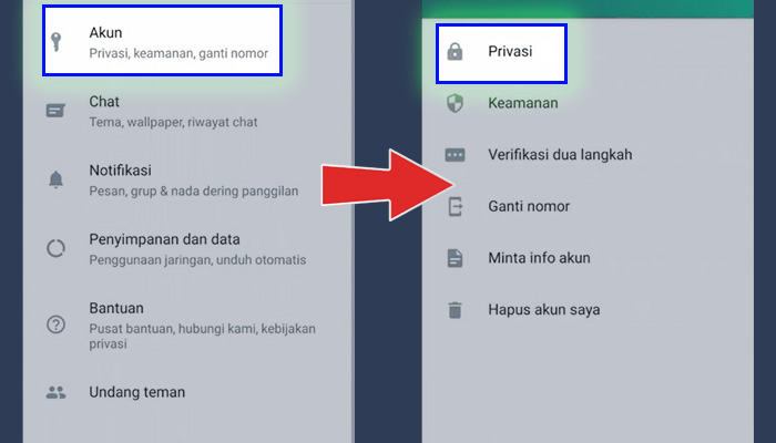 gb whatsapp akun - privasi