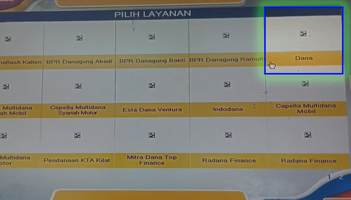 i-kios pilih layanan dana