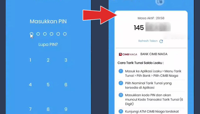 i.saku tarik tunai pin - token cimb niaga