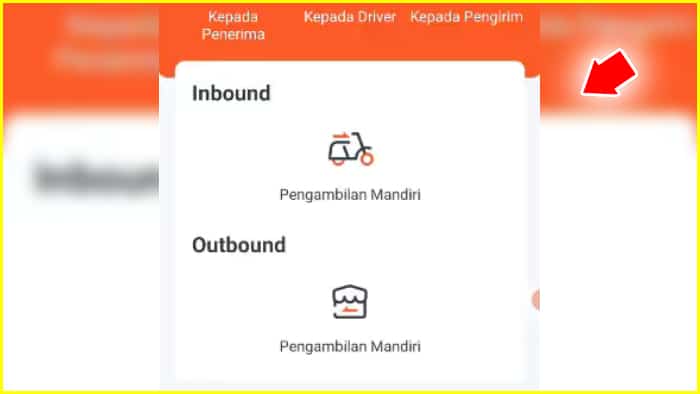 inbound outbound pengambilan mandiri agen shopee