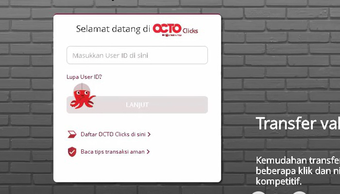 octo clicks masukan user ID