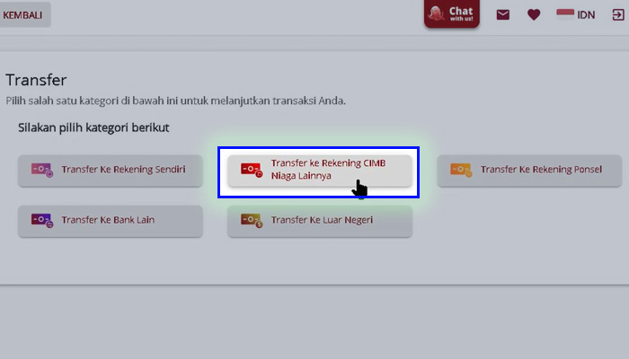 octo clicks transfer ke rekening cimb niaga lainnya