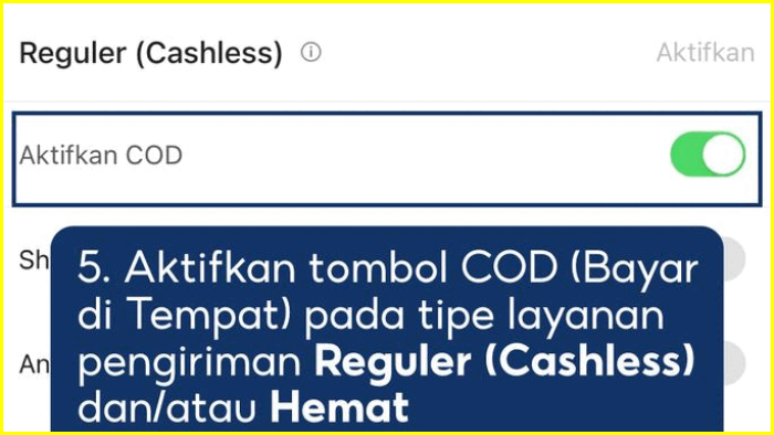 reguler cod bayar di tempat