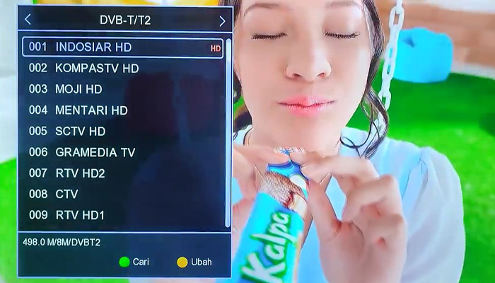 tv set top box pilih saluran