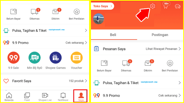 Cara Hapus Alamat di Shopee Lewat Aplikasi Shopee