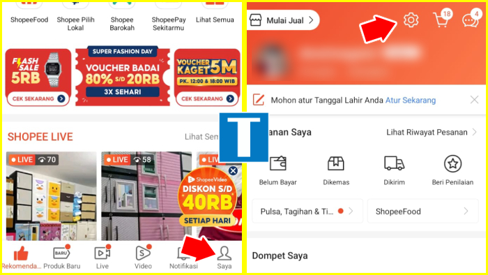 Cara Mengganti Alamat di Shopee Lewat Aplikasi