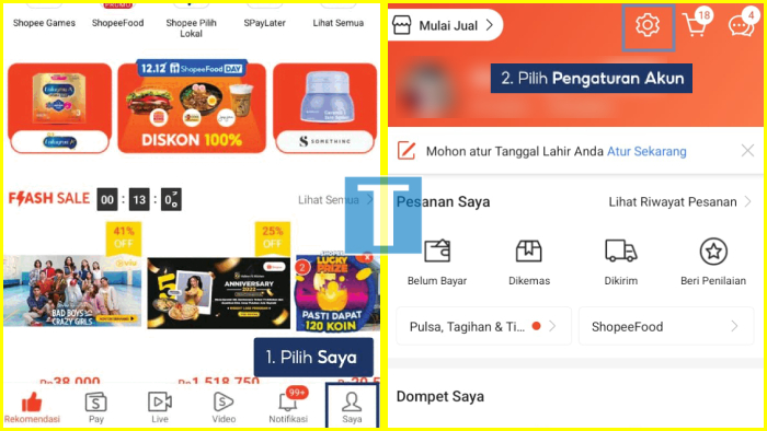 Cara Mengganti Nomor HP di Shopee Lewat Aplikasi