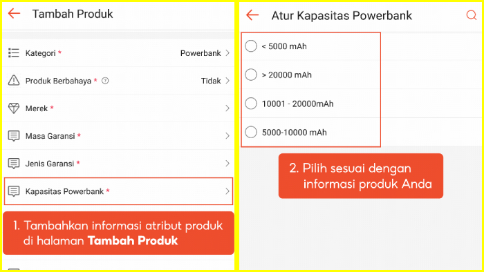 Cara Mengisi Spesifikasi Produk di Shopee