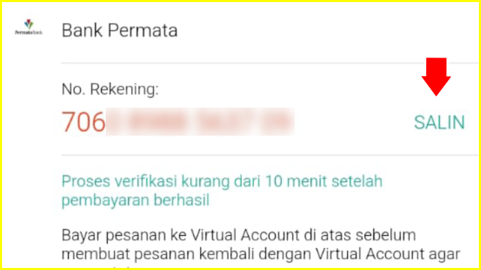 Kode VA Shopee Bank Permata