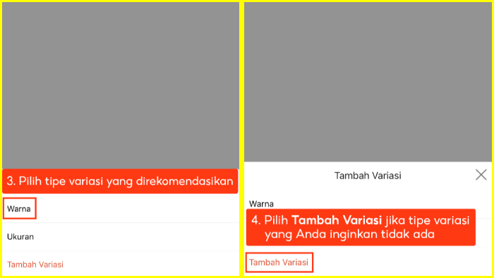 Step Buat Nambahin Variasi ke Produkmu