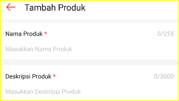 Tambahkan Info Pada Produk yang Ditambahkan ke Etalase Toko