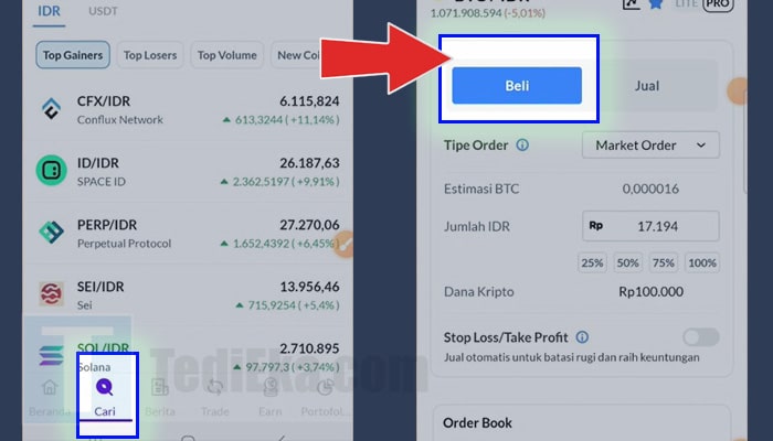 ajaib cari kripto crypto - beli