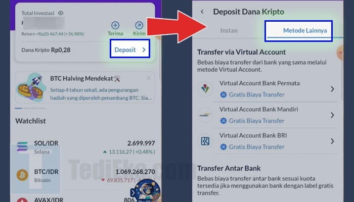 ajaib deposit - metode lainnya