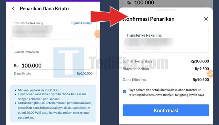ajaib penarikan dana kripto jumlah penarikan - konfirmasi