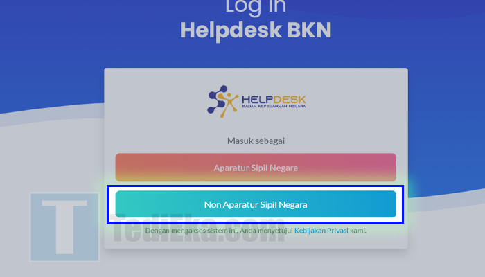 asn bkn website login non aparatur sipil negara