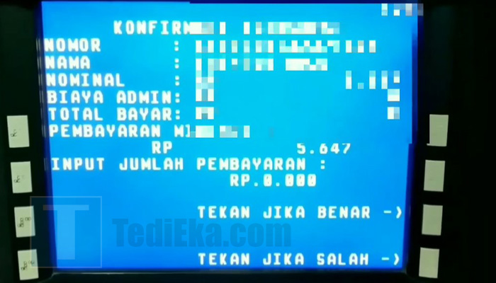 atm bri bayar kartu kredit mandiri input jumlah bayar
