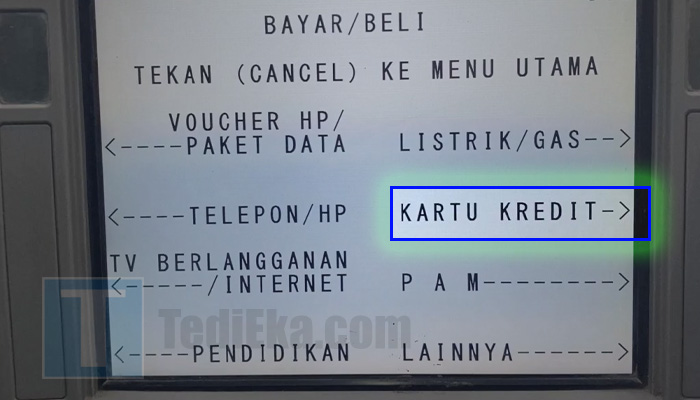 atm mandiri kartu kredit