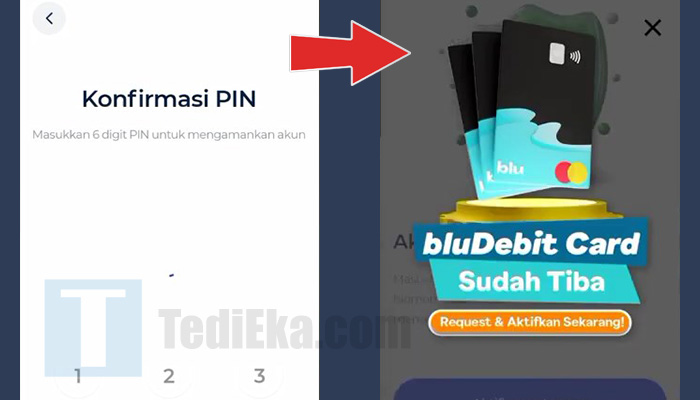 blu bca daftar buat pin - rekening berhasil dibuat