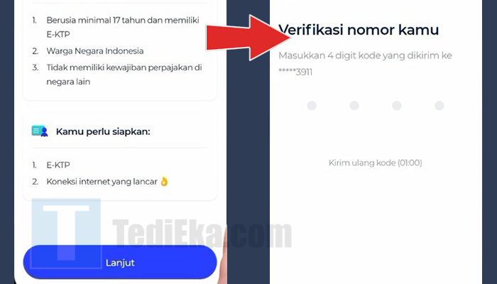 blu bca daftar syarat - verifikasi nomor hp