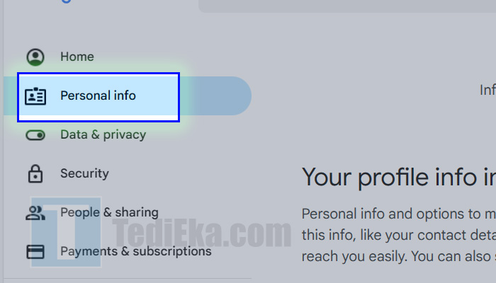 google chrome akun google personal info