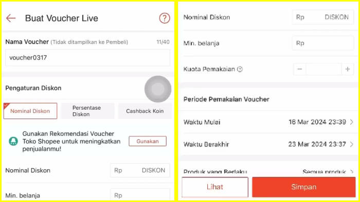 isi data data voucher live buatanmu