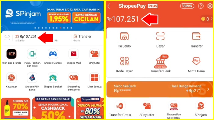 lihat saldo awal kamu di shopee