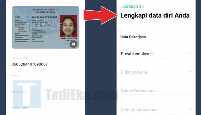 line bank lengkapi data diri anda
