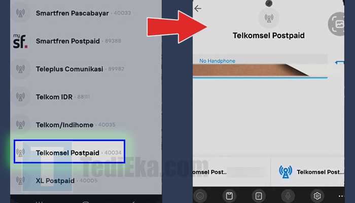 livin mandiri telkomsel postpaid - nomor handphone