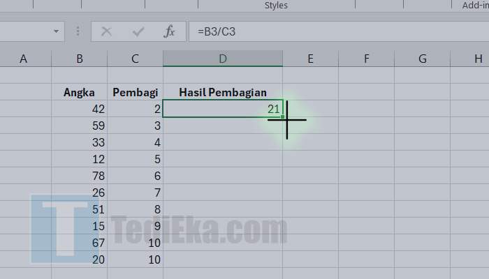 microsoft excel cursor plus kecil