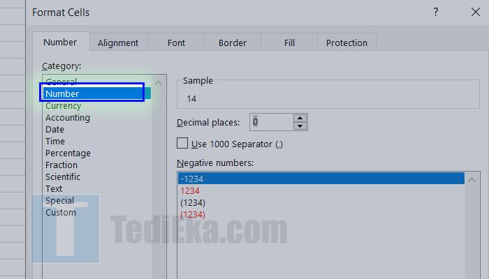microsoft excel format cells number