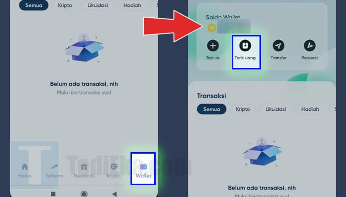 nanovest wallet - tarik uang