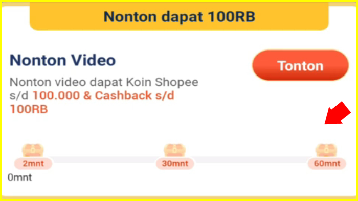 nonton video dapat koin shopee 2 menit 30 menit 60 menit