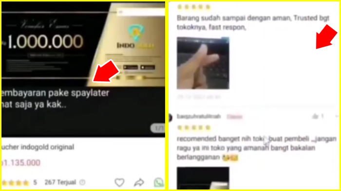 pembayaran spaylater harus chat dulu dan cek rating dan ulasan toko dan produk shopee nya