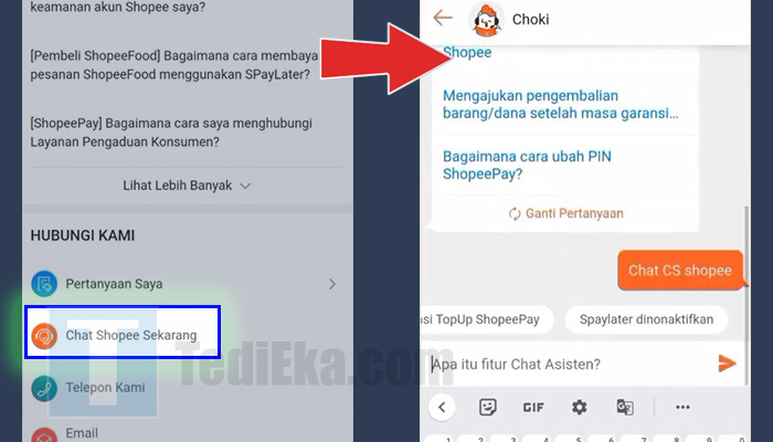 shopee chat shopee sekarang - chat cs shopee