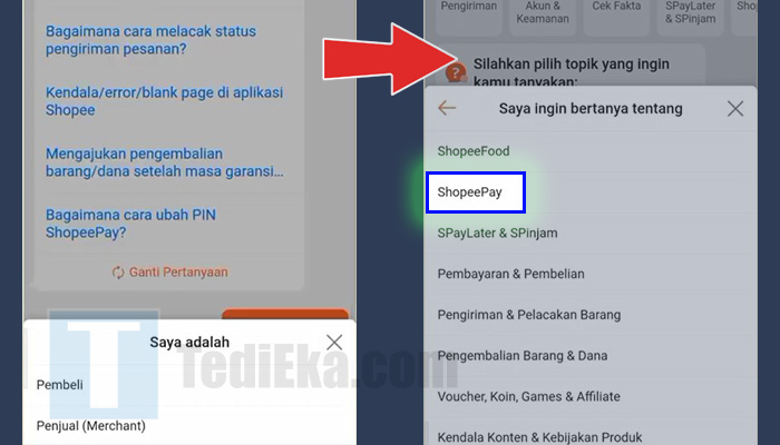 shopee saya adalah pembeli penjual - shopeepay